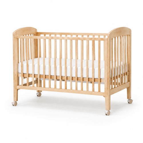 Convertible Grow-With-Me Crib - Enclosed crib front angle