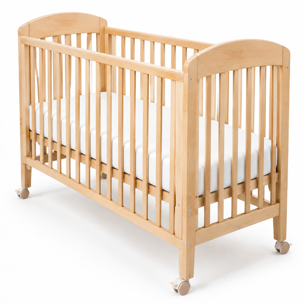 Convertible Grow-With-Me Crib - Elevated three-quarter