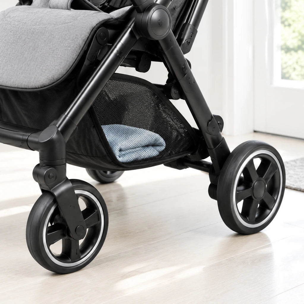 Fonsda compact folding travel stroller - Below the seat