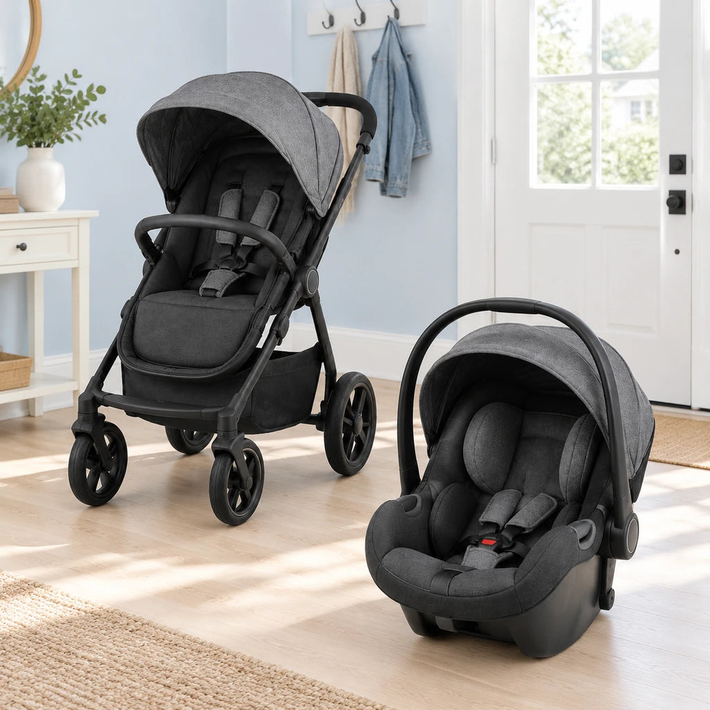 Fonsda stroller car seat bundle - Two pieces, a coordinated look