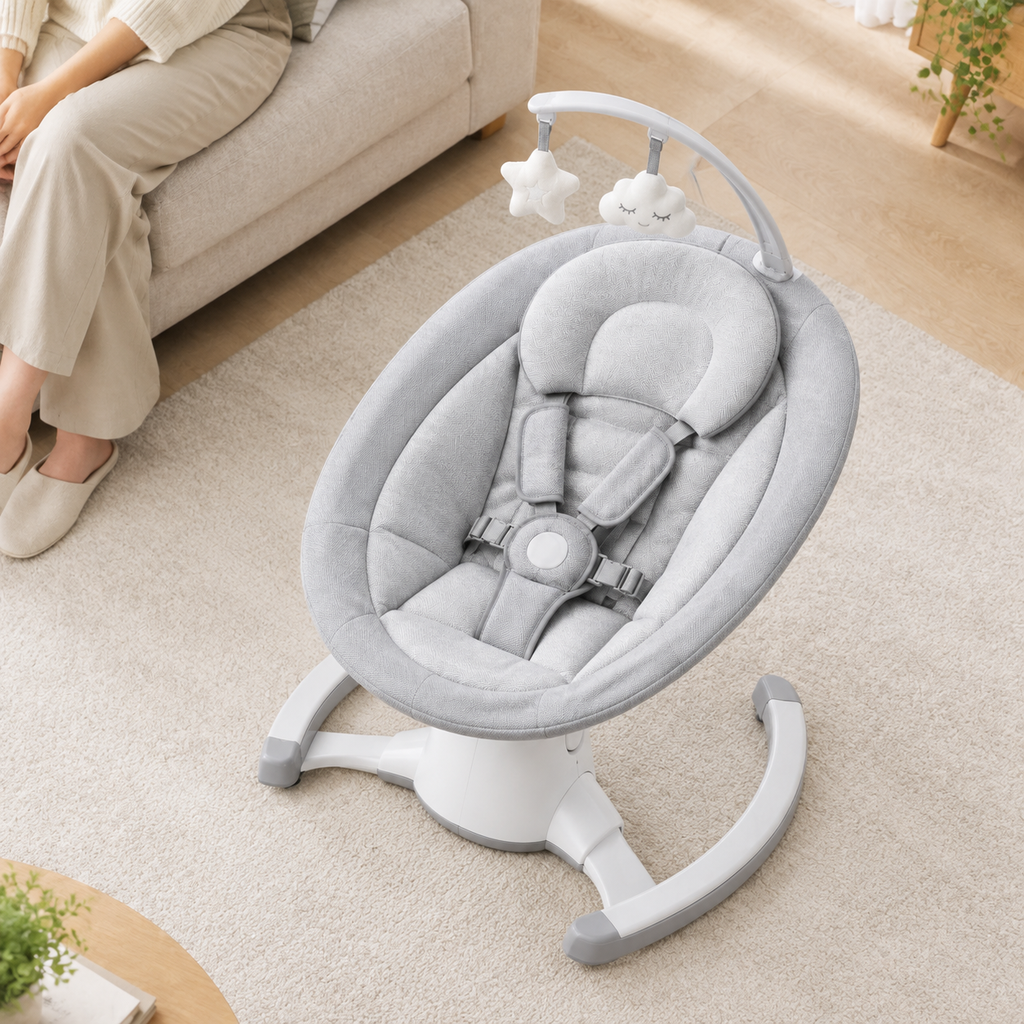 Electric Multi-Mode Baby Bouncer - overhead lifestyle