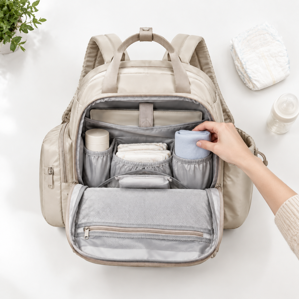 Mama's Multifunction Travel Bag - packing lifestyle